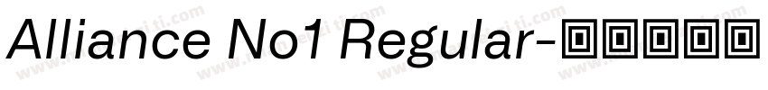 Alliance No1 Regular字体转换
